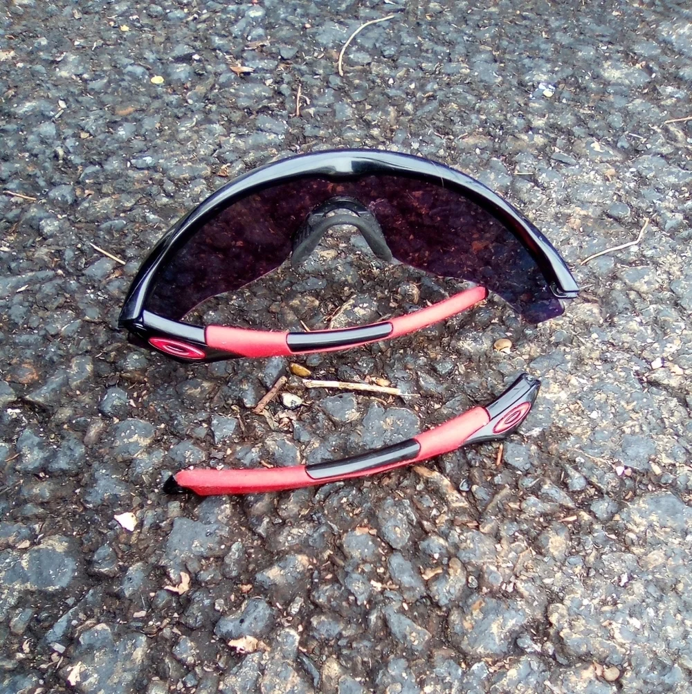 Sporty Red and Black Sunglasses